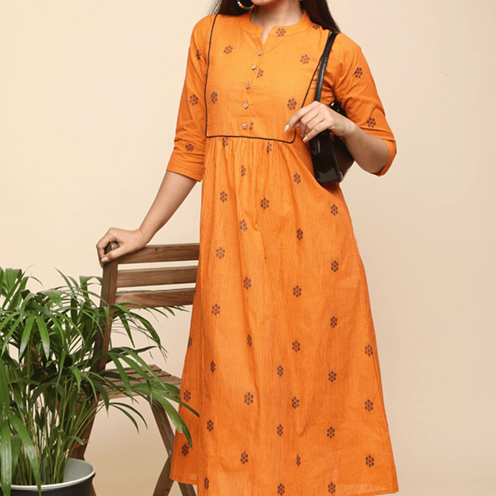 Adhuri Floral And Striped Cotton Dress For Women (Pack of 3)