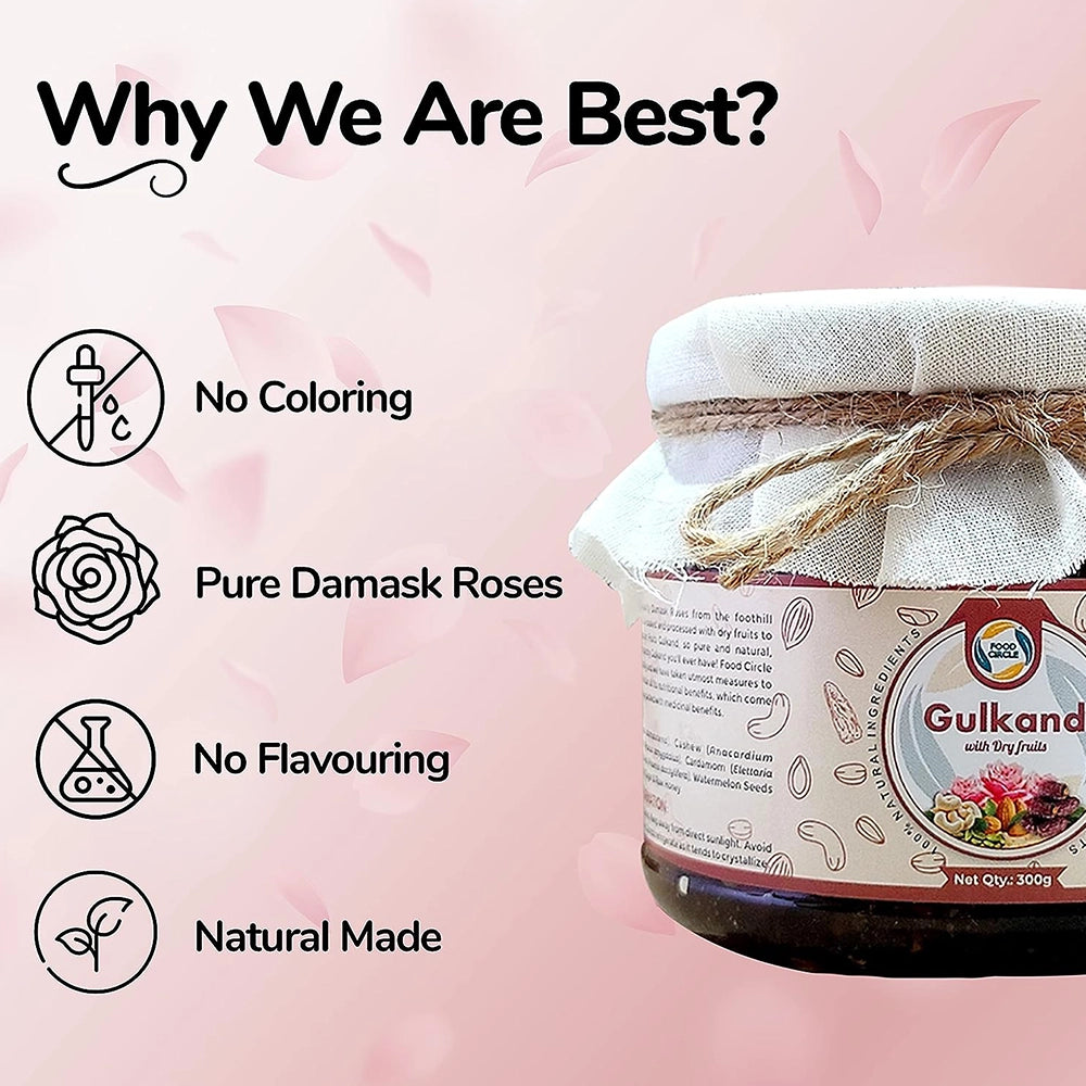 Food Circle Gulkand With Dry Fruits -300g (Pack of 12)