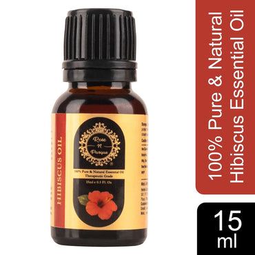 RosenParque 100% Pure & Natural HIBISCUS Essential Oil- 15ml (Pack of 5)