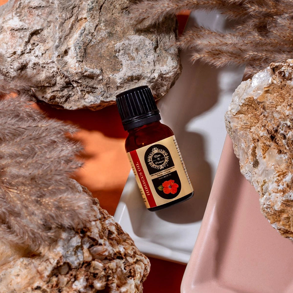 RosenParque 100% Pure & Natural HIBISCUS Essential Oil- 15ml (Pack of 5)