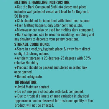 Hey Amigos Dark Compound Chocolate Slab 500g.3