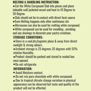 Hey Amigos White Chocolate Compound 500g.2