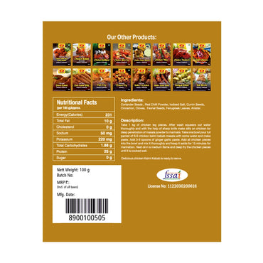 SS Foods Instant Chicken Kalmi Kabab Masala Powder.2