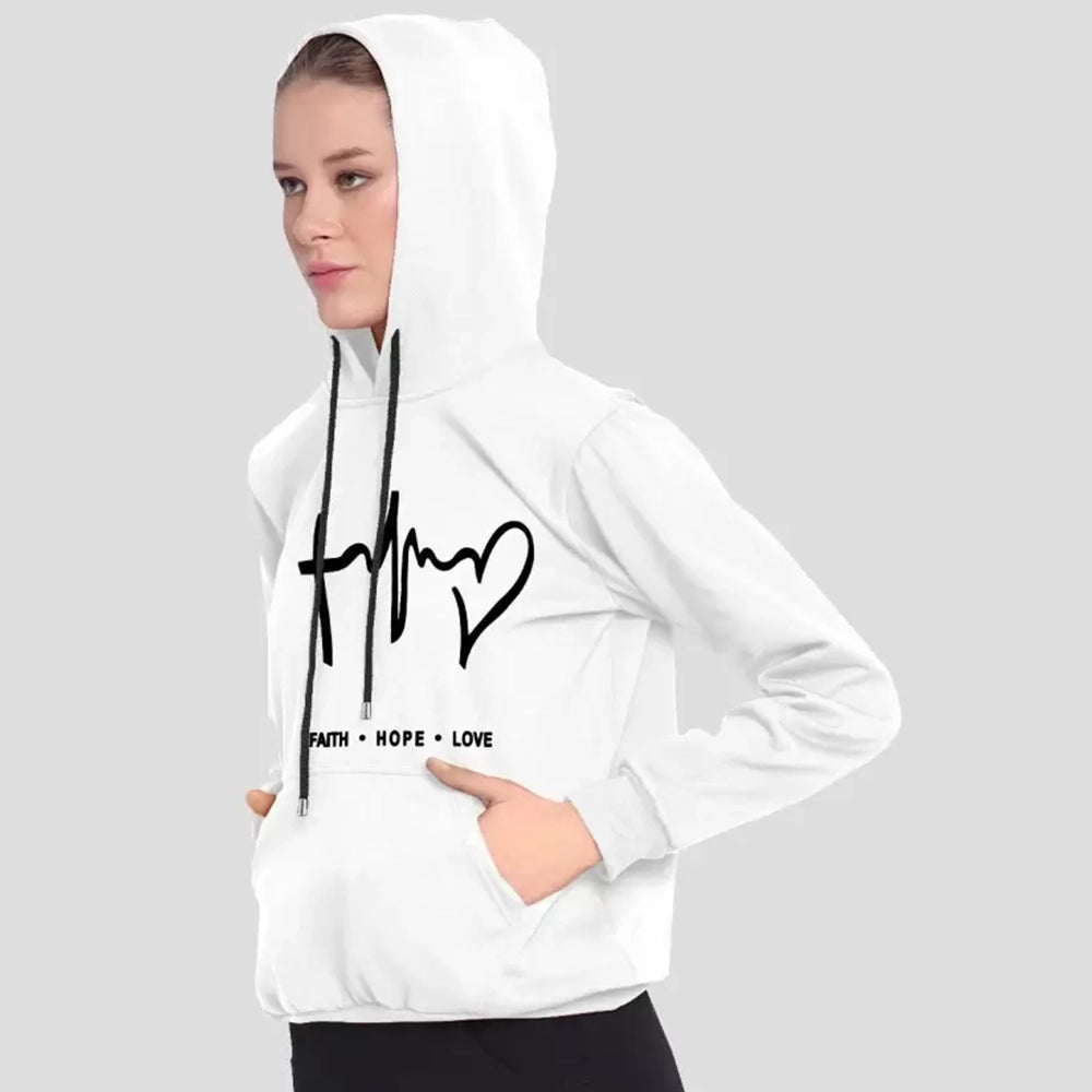 JF Women Full Sleeve Printed Hooded Sweatshirt-2
