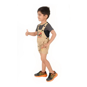 KIDZLIFE Dungaree Brown (2)