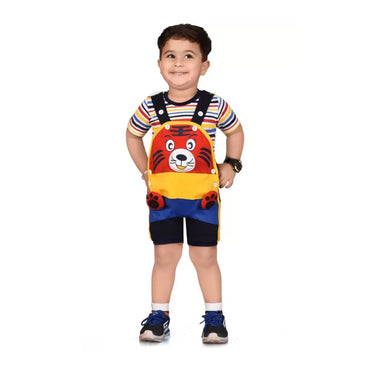 KIDZLIFE Dungaree Red (2)