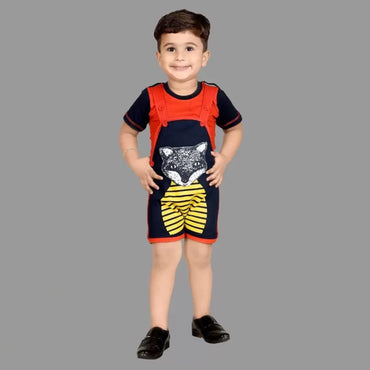 KIDZLIFE Dungarees Navy Blue (2)