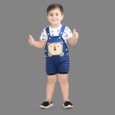 KIDZLIFE Dungarees Royal Blue (2)