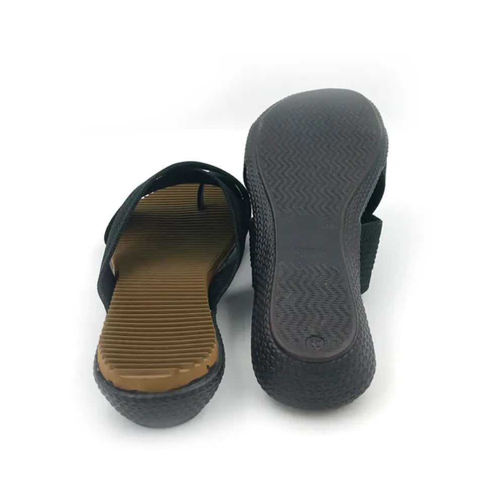 KJ-273 Women Flat Sandals Black-4