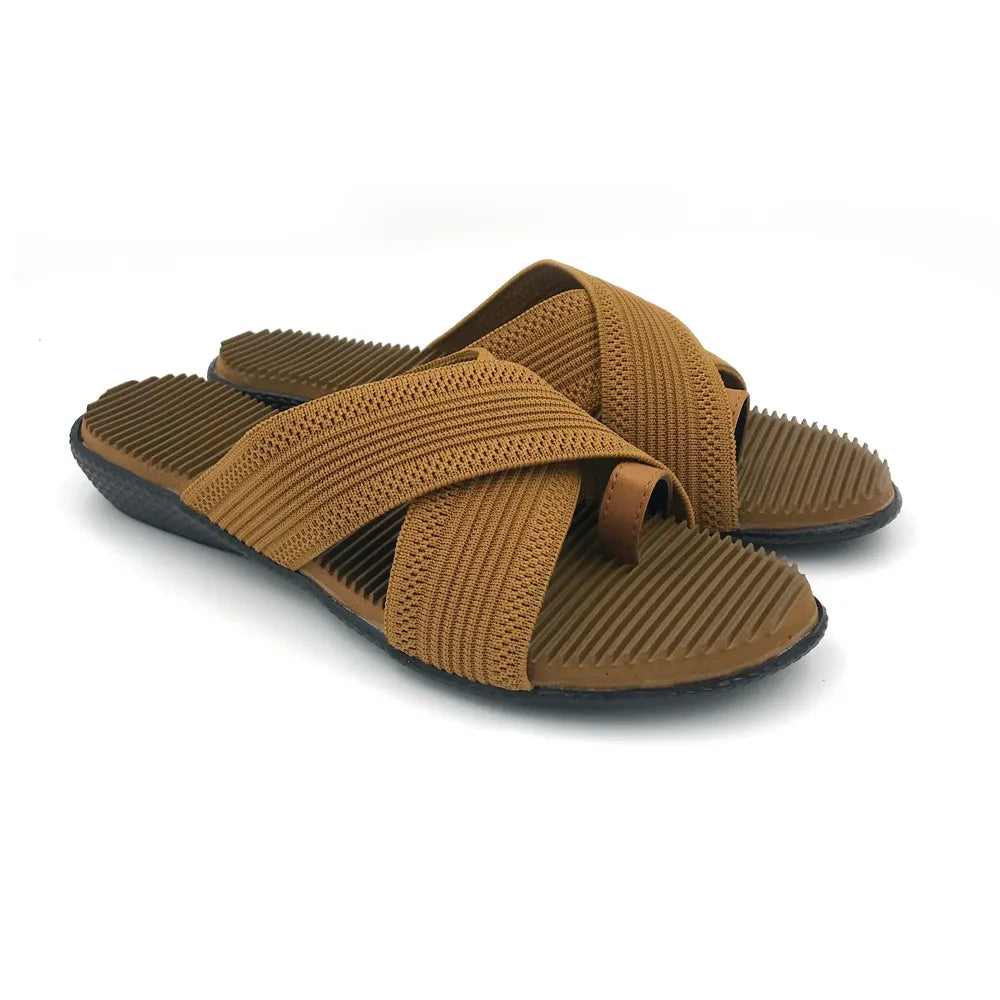 Vank Fashion Women Flat Sandals Casual Slip-On Flats For Ladies Stylish, Trendy And Comfortable Footwear For Everyday Wear (Pack of 5 Pairs)