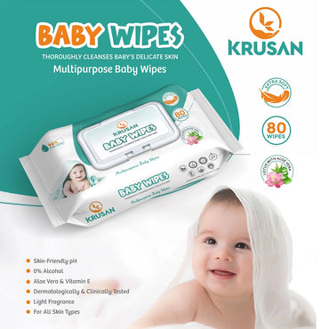 Krusan Baby Wipes With Lid .2