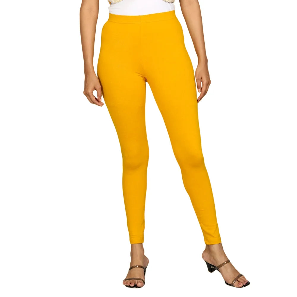 Kansie Solid Ankle Length Leggings (Pack of 5)