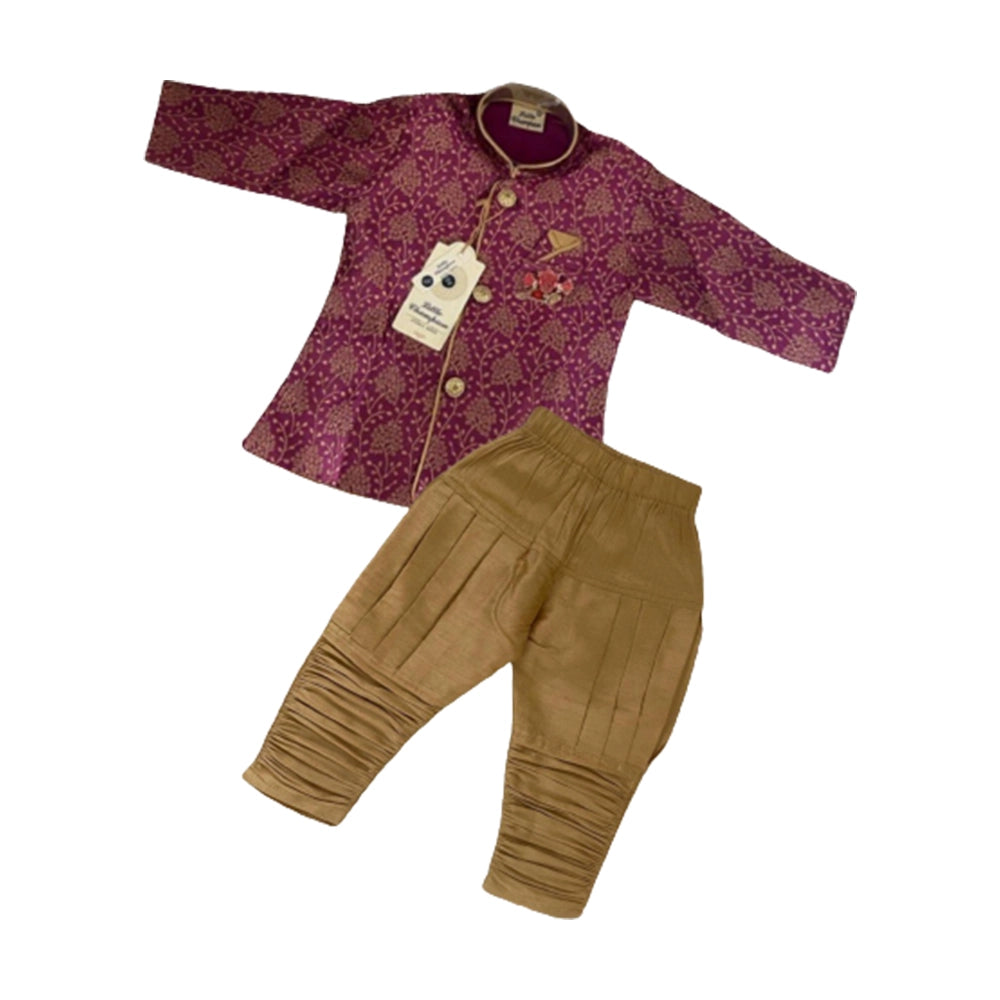 Classic Ethnic Sherwani Set for Boys, 0-3 years (Pack of 4)