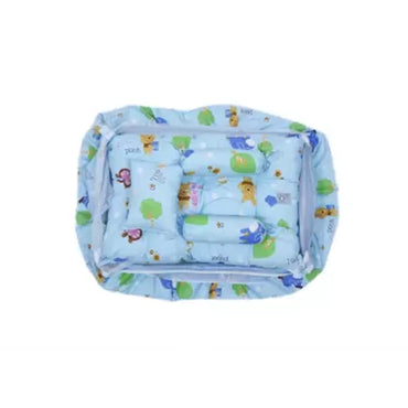 King Size Baby Crib Cradle with Bed and Pillow-2