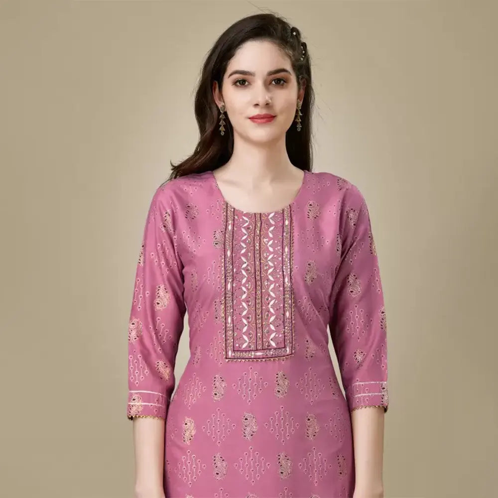 Kurta and Pant Set Cotton Rayon-2