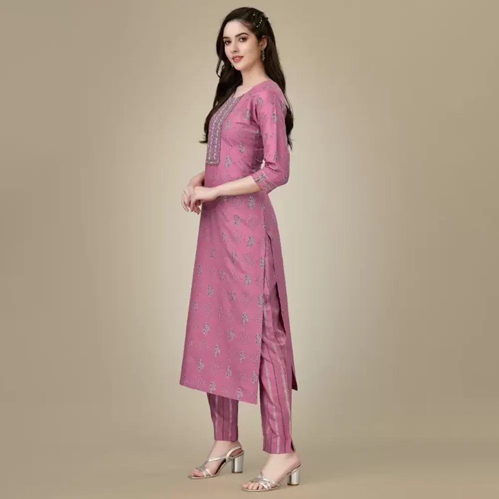 Kurta and Pant Set Cotton Rayon-4