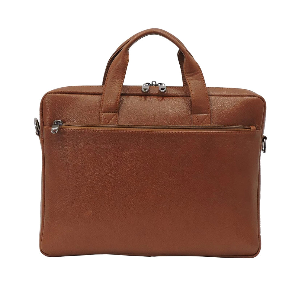 Blizz Leather Laptop Messenger Slim Bag, Fits up to 15.5-inch Laptop - Luxos (Pack of 3)