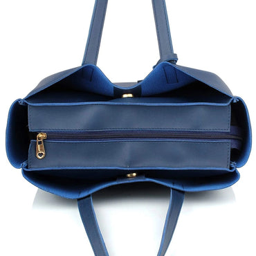 Levi'c Enterprises Women's Tote Handbag (Le-Thb37)- Navy Blue (2)