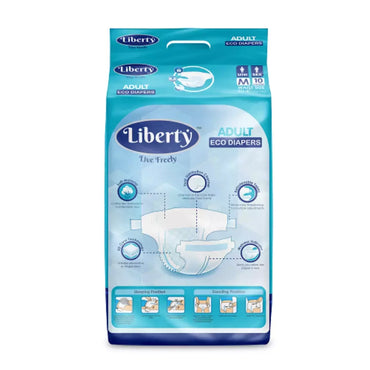 Liberty Adult Eco Diaper M-10Pcs-1