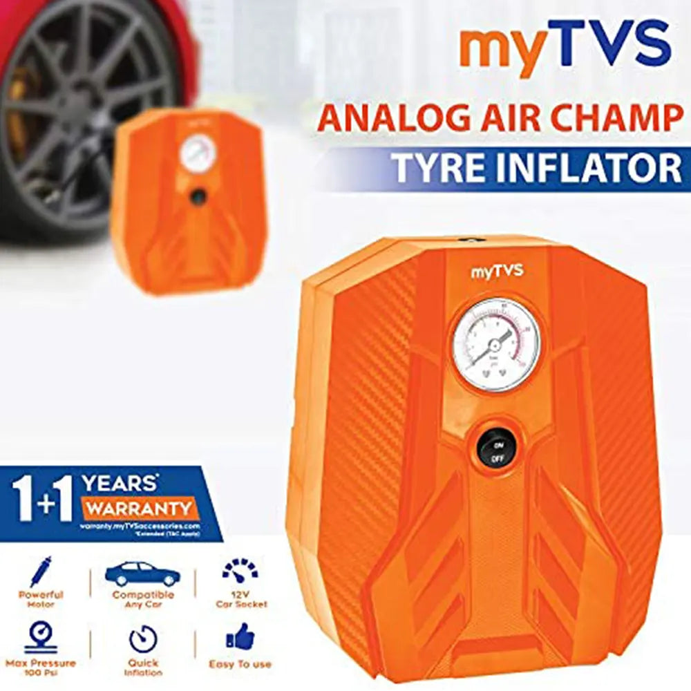 MYTVS 100 psi Analog Air Champ Car Tyre Inflator-4