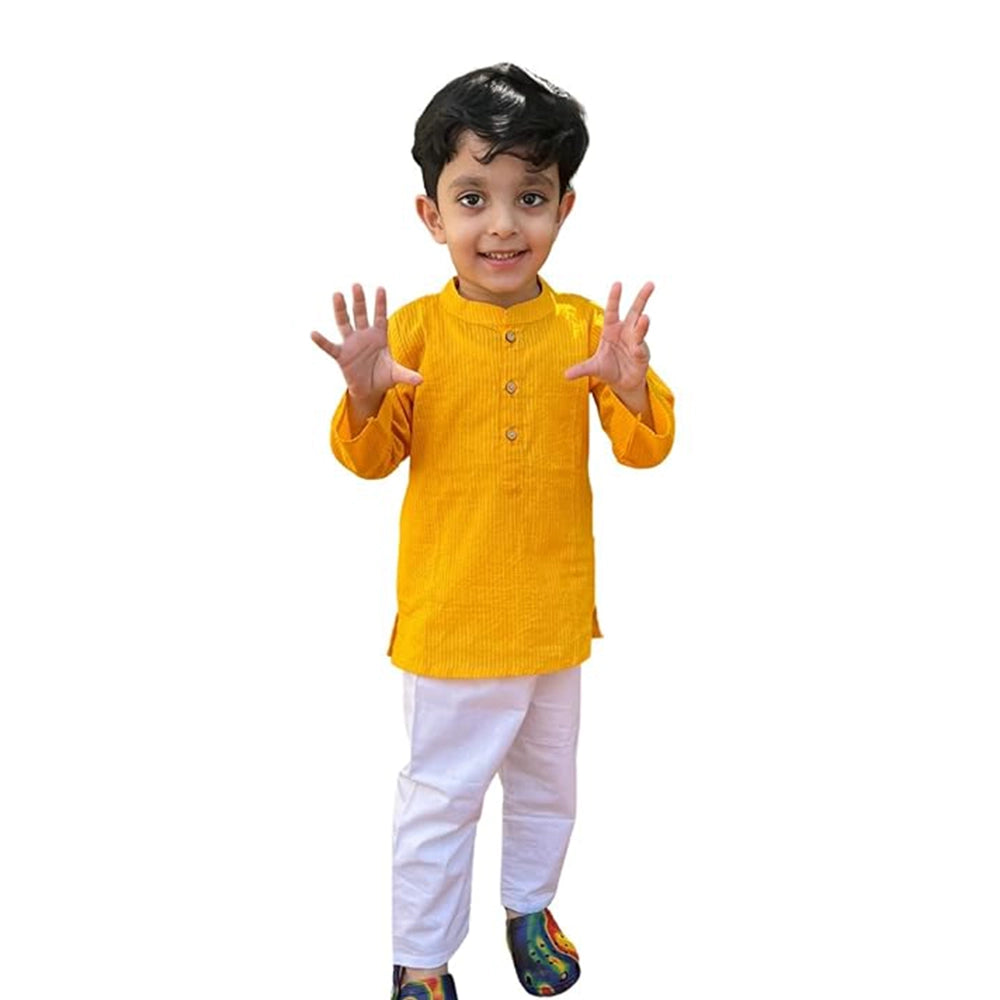 Maitreyo Cotton Kurta Pajama Set for Boy's Kids-3