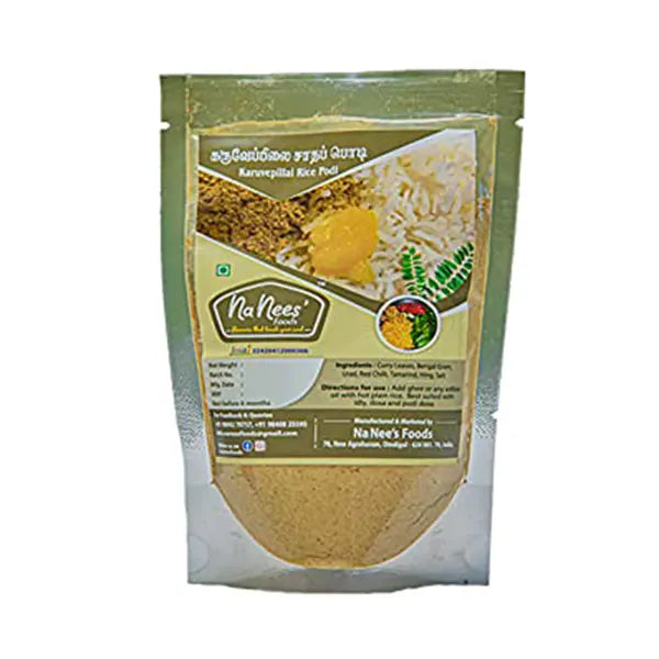 NaNees Foods Curry Leaves Karuvepillai Rice Powder-2