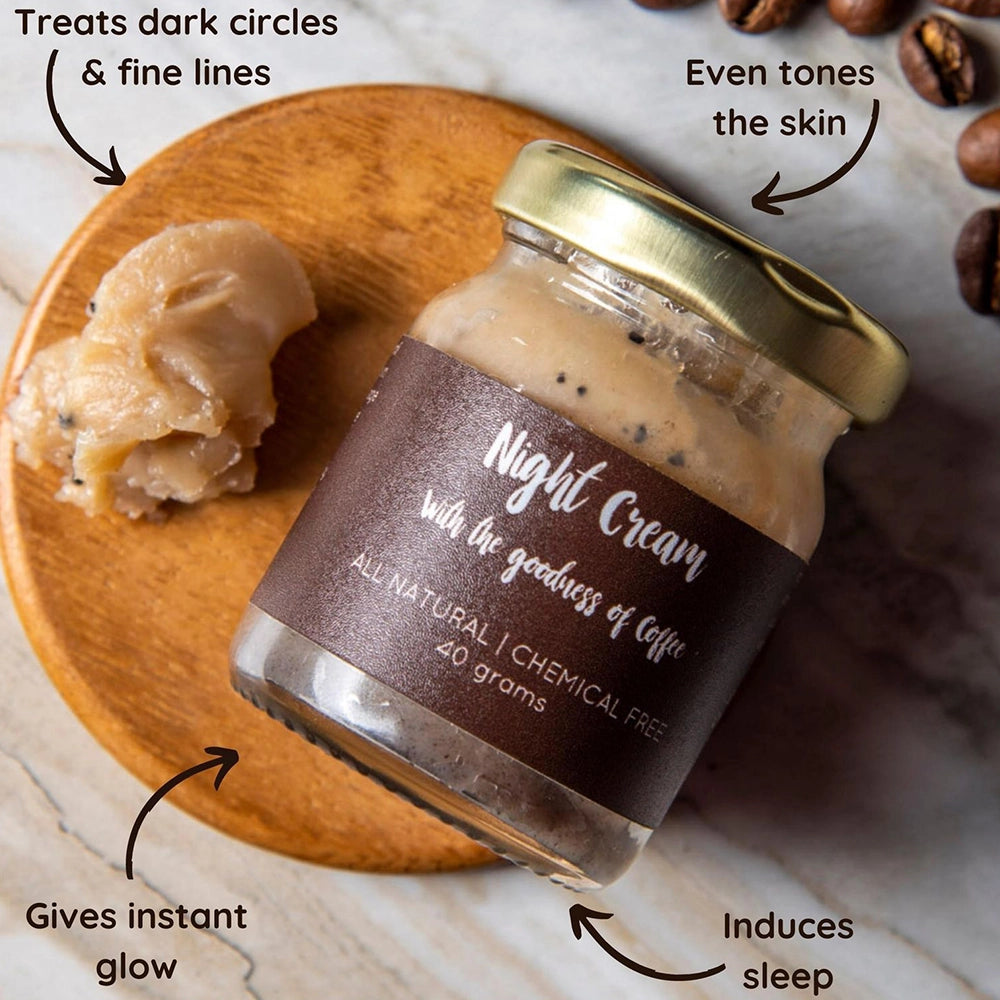 Vishisht Natural Coffee Night Cream-40 Grams (Pack of 5)