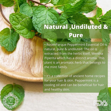 RosenParque 100% Pure & Natural Peppermint Essential Oil- 30ml (Pack of 5)