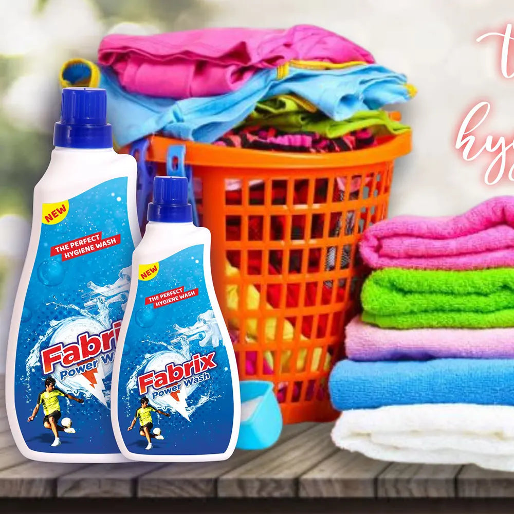 PACK OF 12Fabrix Powder Wash Detergent Liquid-1000 ml - Copy-3