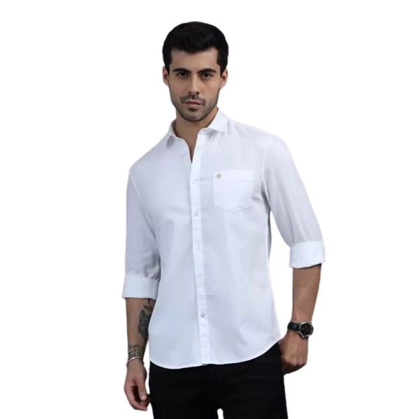 WEAR BY PNP GROUP Men Slim Fit Solid Casual Plain Shirt (Pack of 5)