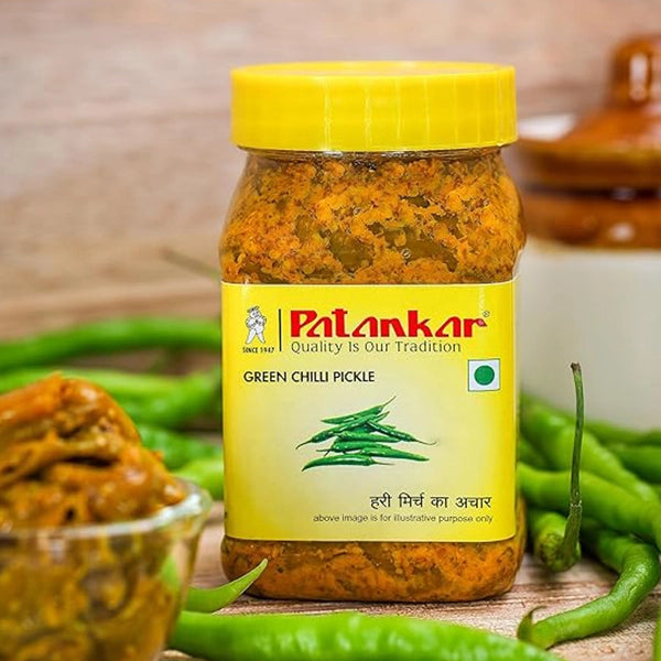 Patankar Green Chilli Pickle- 250gm-4
