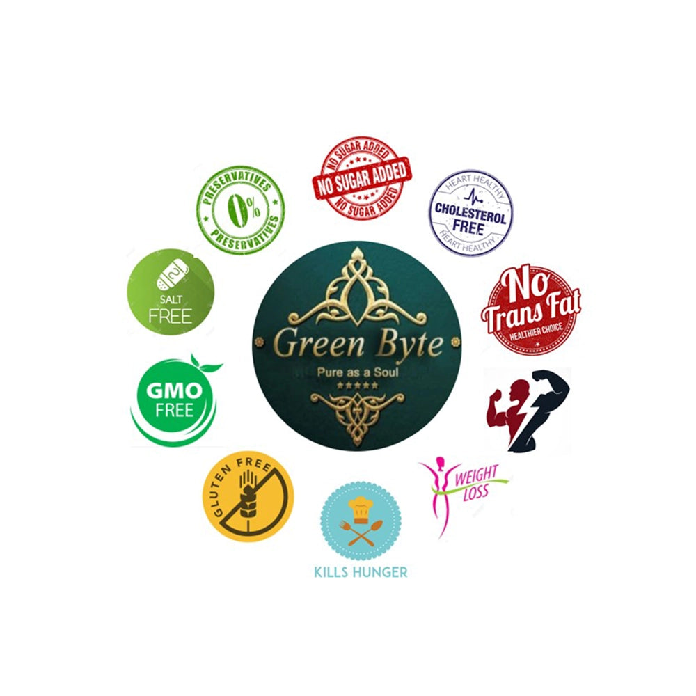 Green Byte Peanut Almond Butter Honey Sweetened Creamy- 800 Grams (Pack of 3)