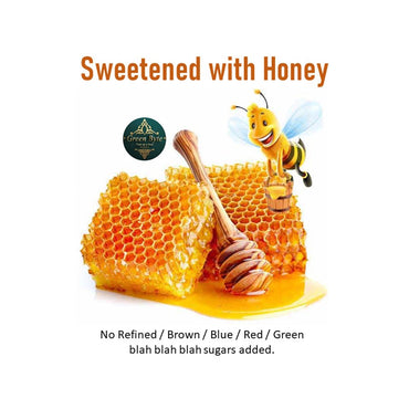 Green Byte Peanut Almond Butter Honey Sweetened Crunchy- 800 Grams (Pack of 3)