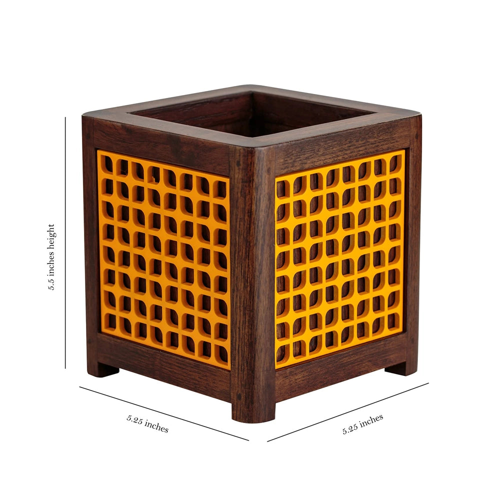 Point of Hue QUBO Musturd Leafy Planter Pot.3