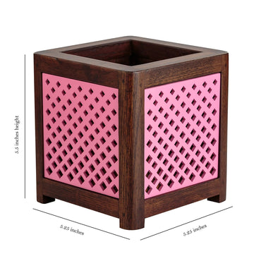 Point of Hue QUBO Pink Dotted Planter Pot-3