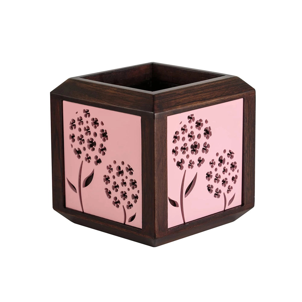 Point of Hue QUBO Pink Foggy Cluste Planter Pot