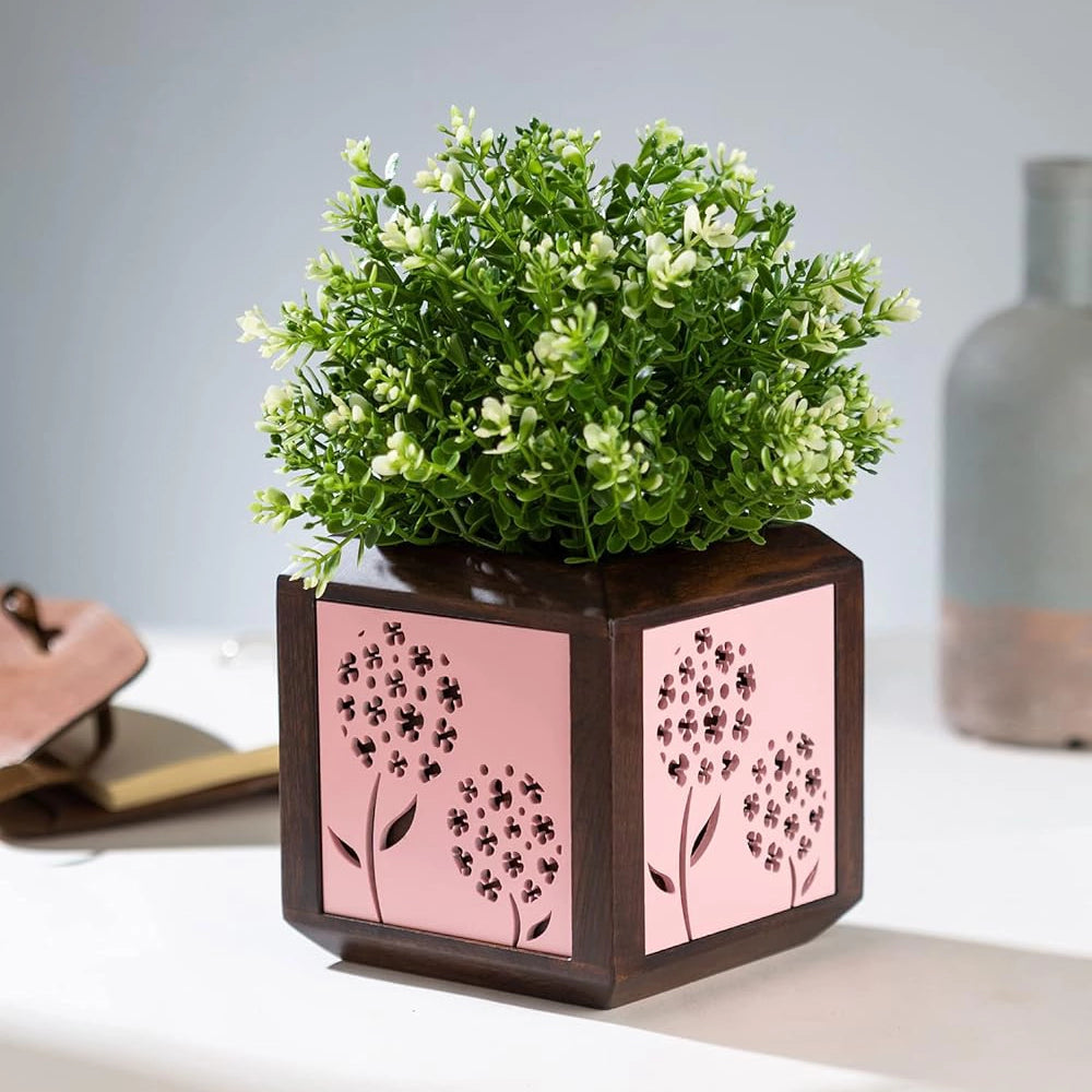 Point of Hue QUBO Pink Foggy Cluste Planter Pot.2