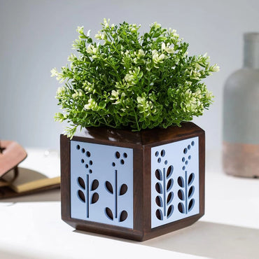 Point of Hue QUBO Serene Blue Planter Pot.2