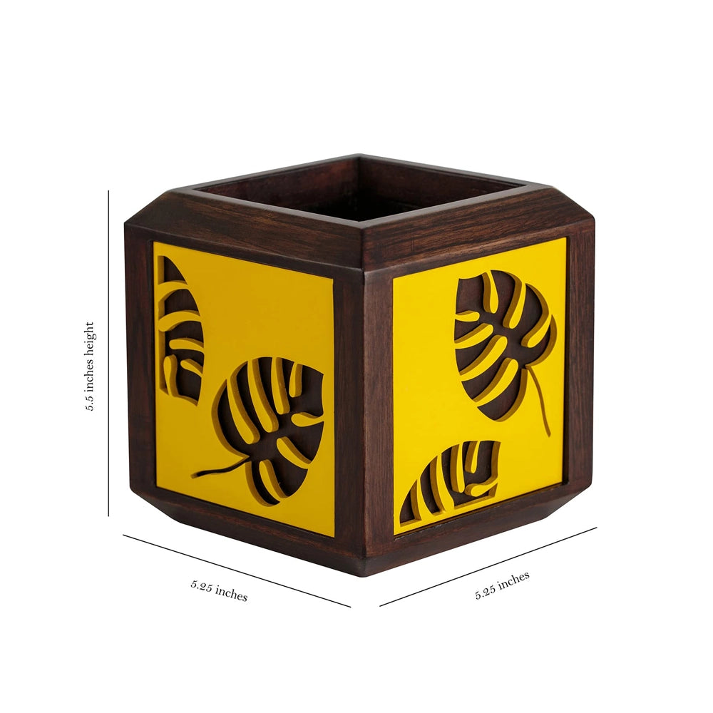 Point of Hue QUBO Tropical Yellow Planter Pot.3