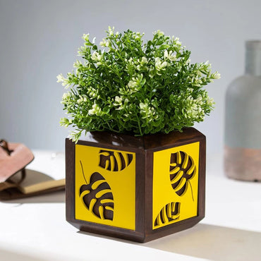 Point of Hue QUBO Tropical Yellow Planter Pot.2