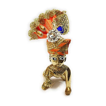 Poshak Posak Bal Gopal Krishna Laddu Gopal Pagdi Mukut Set-2