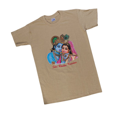 Powermerc Awesome Krishna Printed T-Shirt for Boys-Brown-1