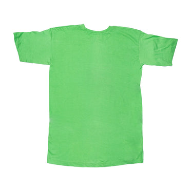 Powermerc Cotton Chest Printed T-shirts for Men-Light Green-1