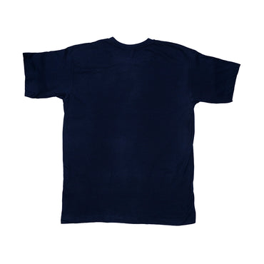 Powermerc Cotton Chest Printed T-shirts for Men-Navy-1
