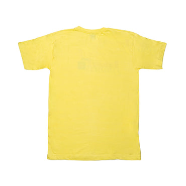 Powermerc Cotton Chest Printed T-shirts for Men-Yellow-1