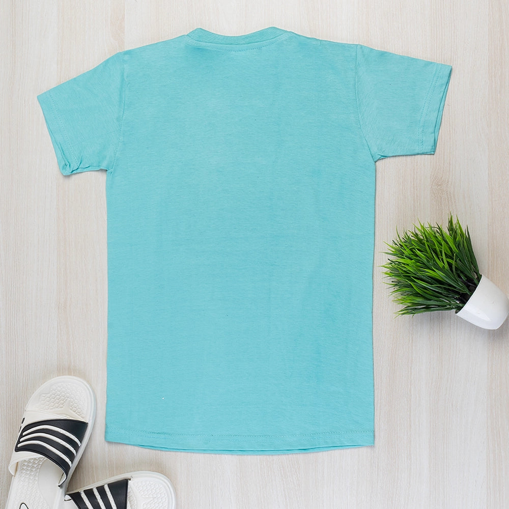 Powermerc Cotton Tees for Kids-Teal-1
