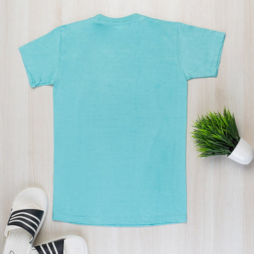 Powermerc Cotton Tees for Kids-Teal-1