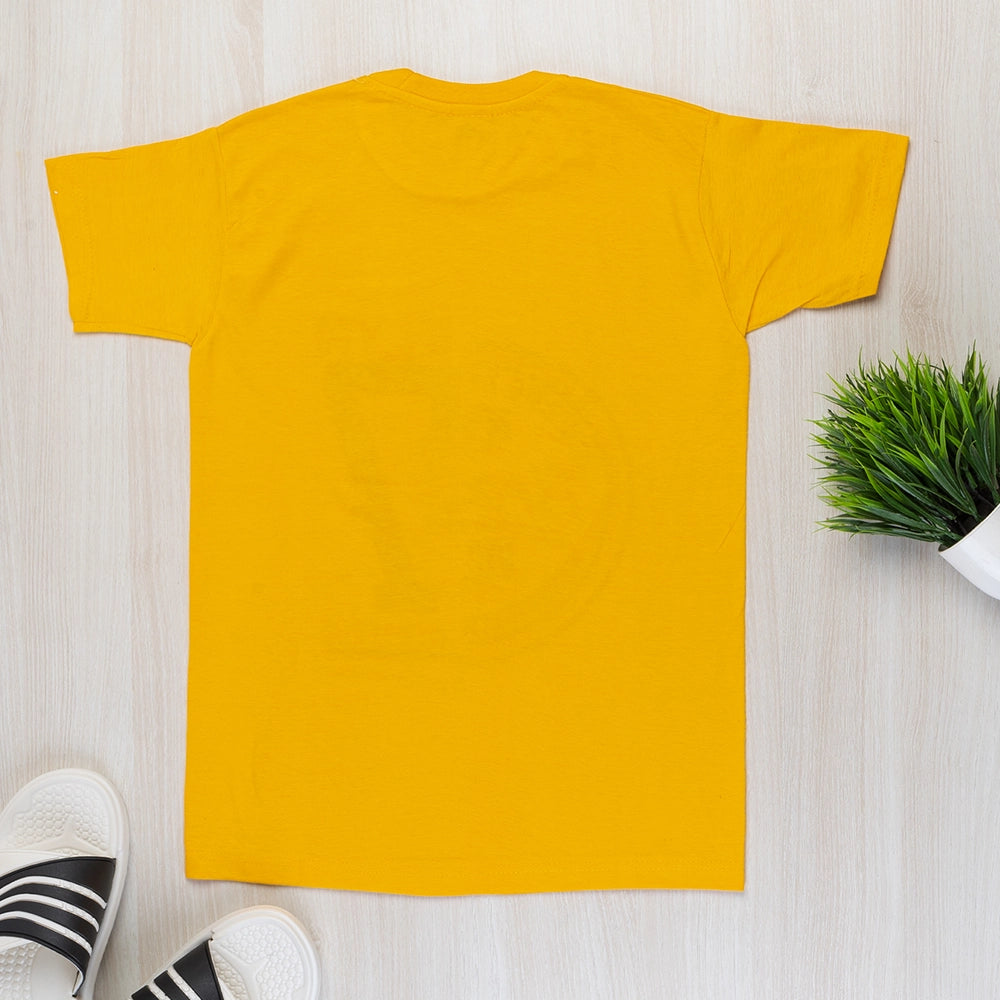 Powermerc Cotton Tees for Kids-Yellow-1