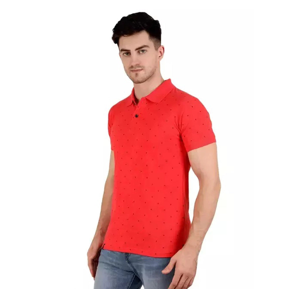 Promount Micro Print Polo T-shirt (Pack Of 6 Pieces)