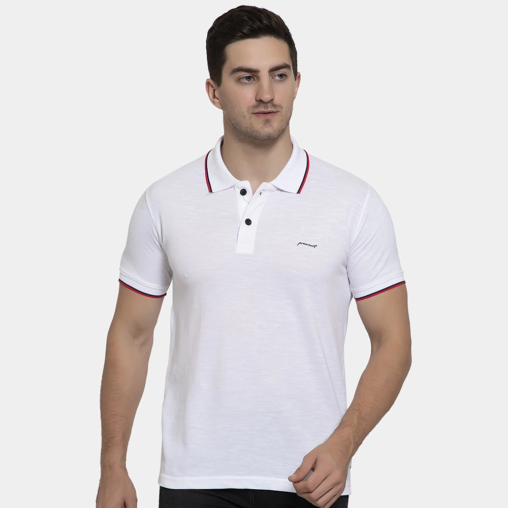 Promount Cotton Polo T-shirt with Stripe-Tipped Collar (Pack Of 6 Pieces)